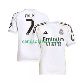 Camisolas de futebol Real Madrid Vinicius Junior 7 Equipamento Principal 2025/26 Manga Curta